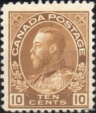 [King George V in Admiral Uniform - New Colors and Values, 类型 AD16]