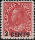 [King George V in Uniform - No.101 Surcharged, 類型 AQ]