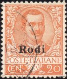 [Italian Postage Stamps Overprinted "Rodi", Tipi H]