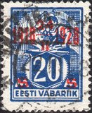 [Stamps of 1922-1925 Surcharged in Red or Black, type AB4]