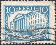 [The 300th Anniversary of Tartu University, type AH]