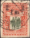[Charity Stamps Surcharged, type M]