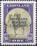 [Liberation of Denmark - No. 8-16 Overprinted "DANMARK - BEFRIET - 5 MAJ 1945", type J]