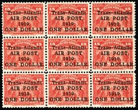 [Airmail - No. 61 Overprinted "Trans-Atlantic - AIR POST. - 1919. - ONE DOLLAR", type CD]