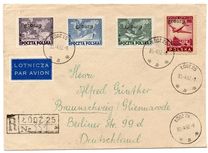 [No. 505-507 Overprinted GROSZY in Different Colors and Fonts, Tüüp INH]