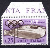 [Giochi della XVII Olimpiade, Roma - Stampatore: i.p.s. officina carte valori - Roma - Filigrana: stelle I, Scrivi YH]