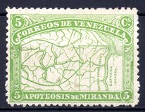 [80 Aniversario de la muerte del General Francisco de Miranda, 1.750 - 1.816. Mapa de la región del Orinoco., tipo AD]