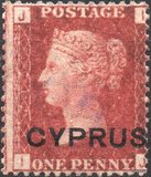 [English Postage Stamps Overprinted "CYPRUS", type A1]