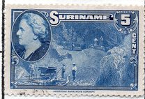 [Pictures of Surinam and Queen Wilhelmina, type BV]
