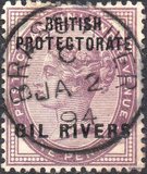 [Great Britain Postage Stamps Overprinted "BRITISH PROTECTORATE - OIL RIVERS", type A1]