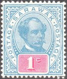 [Sir Charles J. Brooke - Inscription "POSTAGE", type N]