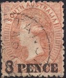 [Queen Victoria - Not Issued Stamp Overprinted "8 PENCE", type C7]