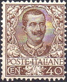 [Definitives - Eagle with Coat of Arms - Victor Emmanuel III, 1869-1947, type AK3]