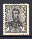 [General San Martin - Watermark 3,4 or Unwatermarked, type BK14]