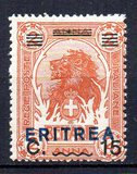 [Italian Postage Stamps Overprinted "ERITREA" in Dark Blue or Red & Surcharged, Typ W3]