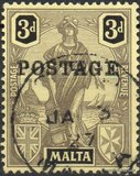[Allegorical Stamps Overprinted "POSTAGE", type T18]
