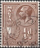 [King George V and Coat of Arms, type X]