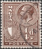 [King George V and Coat of Arms, type X]