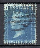 [Queen Victoria - Colored Control Letters in Corners, Typ J]