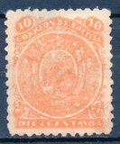 [Coat of Arms - Nine Stars below Arms, Different Perforation, type B14]
