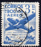 [Airmail Stamps - The 25th Anniversary of the Lloyd Aereo Boliviano, típus FM4]