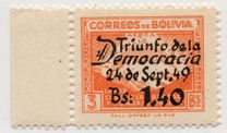 [Airmail - Surcharged "Triunfo de la - Democracia - 24 de Sept. 49 - Bs. 1.40", प्रकार ER5]