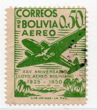 [Airmail Stamps - The 25th Anniversary of the Lloyd Aereo Boliviano, típus FM2]