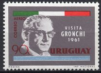 [Airmail - Visit of President Giovanni Gronchi of Italy, type OK]