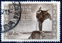 [The 100th Anniversary of the Death of San Martin, 1850-1950, type LI]