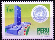 [The 40th Anniversary of the United Nations, type AFP]