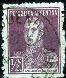[Definitive Issues - General San Martin, with Period after Value, tegund CU]