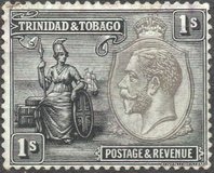 [Britannia and Medallion Portrait of King George V, type O1]