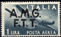[Airmail -  - Italy Postage Stamps of 1945 Overprinted "A.M.G.F.T.T.", type B]