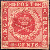 [Danish Postage Stamps - Value in "CENT", type A1]