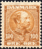 [King Christian IX, 1818-1906 - Horizontal Lines in Background in Oval, type M7]