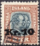 [Overprinted Kr.10, タイプ P3]