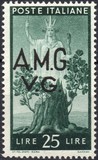[Italian Postage Stamps Overprinted "A.M.G.V.G.", type A20]