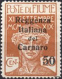 [Fiume Military Post Stamps Surcharged, type D2]