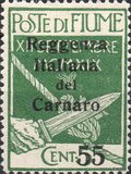 [Fiume Military Post Stamps Surcharged, type A2]
