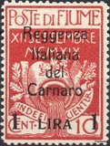 [Fiume Military Post Stamps Surcharged, type C3]