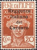 [Fiume Military Post Stamps Surcharged, type D1]
