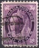 [Queen Victoria - Maple Leaf in Corners, type P2]