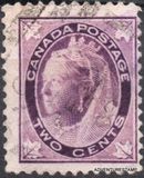 [Queen Victoria - Maple Leaf in Corners, type P2]