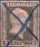 [King Friedrich Wilhelm IV - Hatched Background, Engraved, type A3]