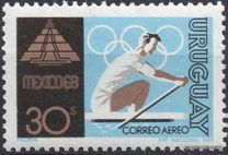 [Airmail - Olympic Games - Mexico City, Mexico, Scrivi UT]