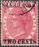 [Surcharged "TWO CENTS", type AE]