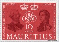 [The 150th Anniversary of British Post Office in Mauritius, Tipe CP]