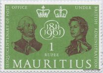 [The 150th Anniversary of British Post Office in Mauritius, Tipe CP3]