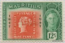 [The 100th Anniversary of Mauritius Stamps, 유형 BD1]