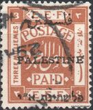 [Egyptian Expeditionary Force Stamps Overprinted - Arabian Inscription 8 mm Wide, type A2]